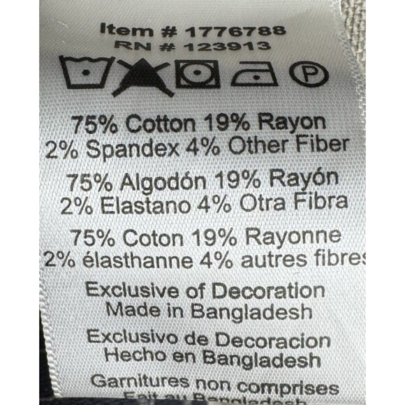 Jachs New York 30x34 Pants Gray Straight Fit 5 Pocket Flex Waistband Chino Grey - Picture 8 of 9